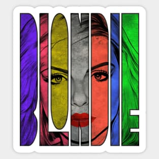 Blondie Vintage Style Sticker